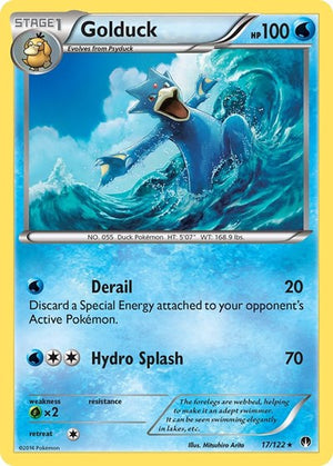 Pokemon TCG - XY - BREAKpoint - Golduck - 17/122 - Reverse Holofoil