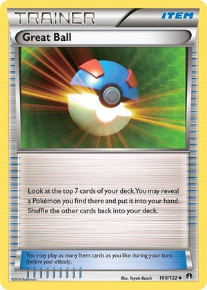 Pokemon TCG - XY - BREAKpoint - Great Ball - 100/122 - Reverse Holofoil