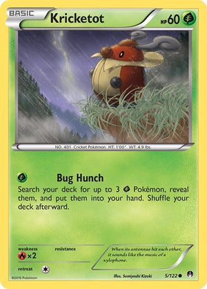 Pokemon TCG - XY - BREAKpoint - Kricketot - 5/122