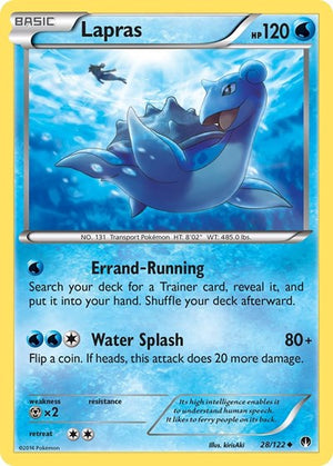 Pokemon TCG - XY - BREAKpoint - Lapras - 28/122 - Reverse Holofoil
