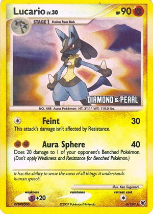 Pokemon TCG - Burger King Promos - Lucario - 006/130 - Reverse Holofoil