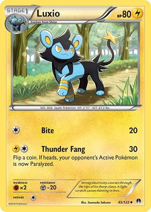 Pokemon TCG - XY - BREAKpoint - Luxio - 45/122