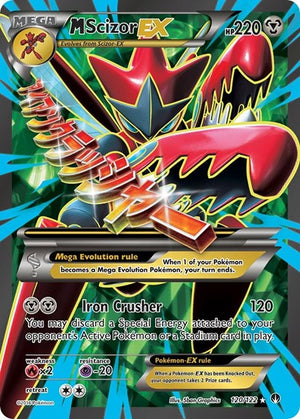 Pokemon TCG - XY - BREAKpoint - M Scizor EX - 120/122 - Holofoil
