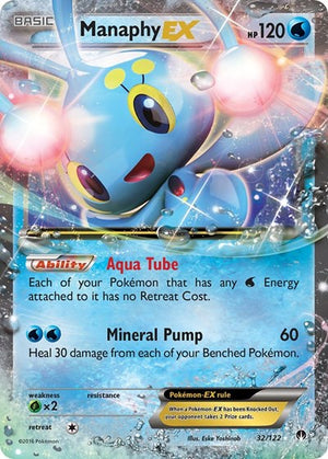 Pokemon TCG - XY - BREAKpoint - Manaphy EX - 32/122 - Holofoil