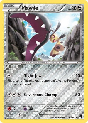 Pokemon TCG - XY - BREAKpoint - Mawile - 78/122 - Reverse Holofoil
