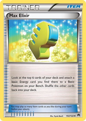 Pokemon TCG - XY - BREAKpoint - Max Elixir - 102/122