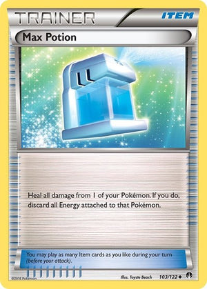 Pokemon TCG - XY - BREAKpoint - Max Potion - 103/122 - Reverse Holofoil
