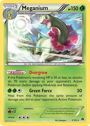 Pokemon TCG - XY - BREAKpoint - Meganium - 3/122 - Holofoil