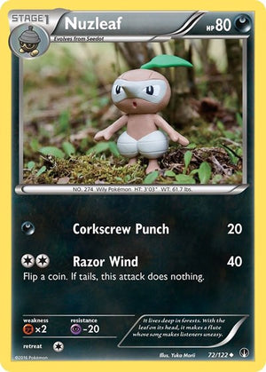 Pokemon TCG - XY - BREAKpoint - Nuzleaf - 72/122 - Reverse Holofoil