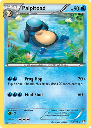 Pokemon TCG - XY - BREAKpoint - Palpitoad - 34/122