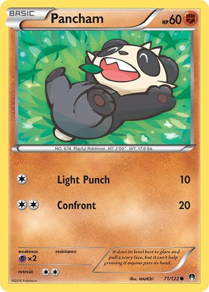 Pokemon TCG - XY - BREAKpoint - Pancham - 71/122 - Reverse Holofoil