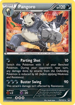Pokemon TCG - XY - BREAKpoint - Pangoro - 75/122 - Reverse Holofoil