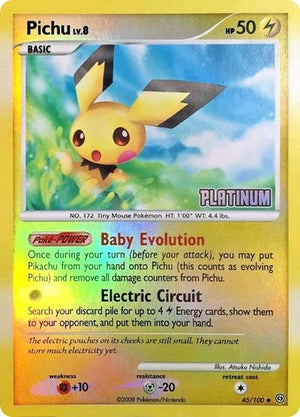 Pokemon TCG - Burger King Promos - Pichu - 045/100 - Reverse Holofoil
