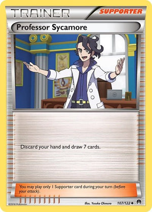 Pokemon TCG - XY - BREAKpoint - Professor Sycamore - 107/122 - Reverse Holofoil