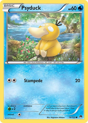Pokemon TCG - XY - BREAKpoint - Psyduck - 16/122 - Reverse Holofoil