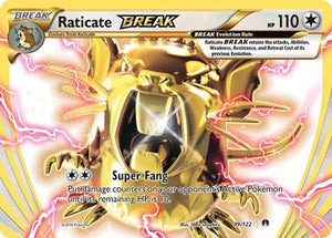 Pokemon TCG - XY - BREAKpoint - Raticate BREAK - 89/122 - Holofoil