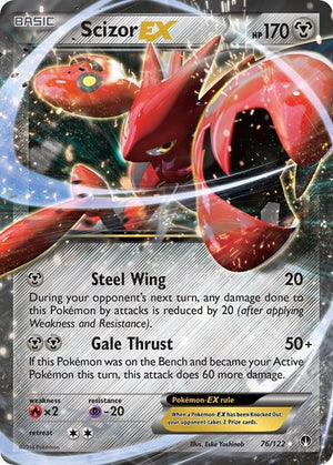 Pokemon TCG - XY - BREAKpoint - Scizor EX - 76/122 - Holofoil