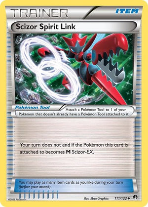 Pokemon TCG - XY - BREAKpoint - Scizor Spirit Link - 111/122