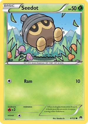 Pokemon TCG - XY - BREAKpoint - Seedot - 4/122