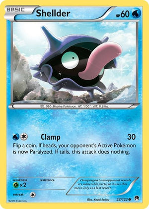 Pokemon TCG - XY - BREAKpoint - Shellder - 23/122