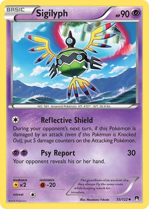 Pokemon TCG - XY - BREAKpoint - Sigilyph - 55/122 - Reverse Holofoil