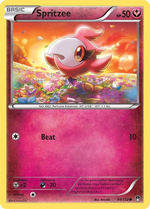 Pokemon TCG - XY - BREAKpoint - Spritzee - 84/122 - Reverse Holofoil