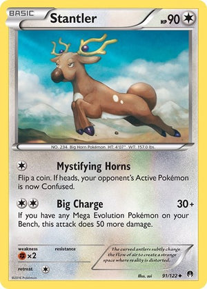 Pokemon TCG - XY - BREAKpoint - Stantler - 91/122