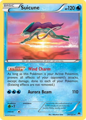 Pokemon TCG - XY - BREAKpoint - Suicune - 30/122 - Holofoil