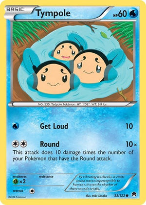 Pokemon TCG - XY - BREAKpoint - Tympole - 33/122 - Reverse Holofoil