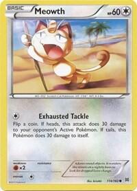 Pokemon TCG - XY - BREAKthrough - Meowth - 114/162