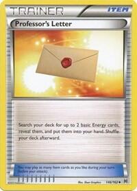 Pokemon TCG - XY - BREAKthrough - Professor's Letter - 146/162