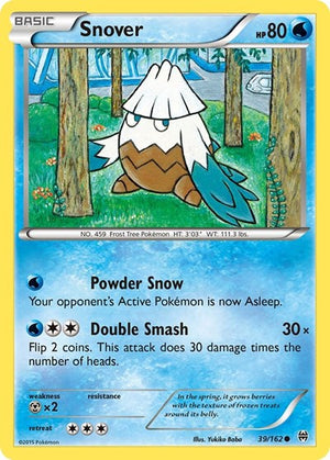 Pokemon TCG - XY - BREAKthrough - Snover - 39/162