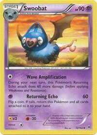 Pokemon TCG - XY - BREAKthrough - Swoobat - 72/162 - Reverse Holofoil