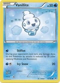 Pokemon TCG - XY - BREAKthrough - Vanillite - 43/162 - Reverse Holofoil