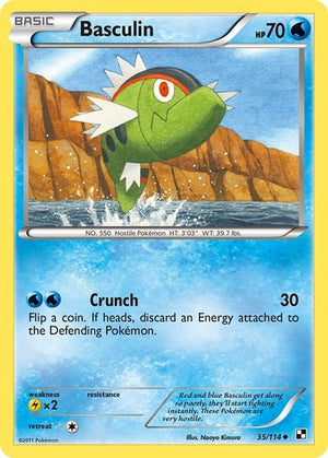 Pokemon TCG - Black & White - Basculin - 35/114 - Reverse Holofoil
