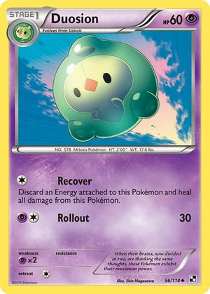 Pokemon TCG - Black & White - Duosion - 56/114 - Reverse Holofoil