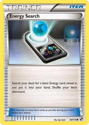 Pokemon TCG - Black & White - Energy Search - 93/114 - Reverse Holofoil