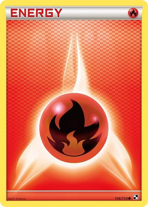 Pokemon TCG - Black & White - Fire Energy - 106/114