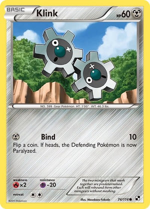 Pokemon TCG - Black & White - Klink - 74/114