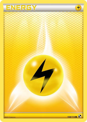 Pokemon TCG - Black & White - Lightning Energy - 108/114