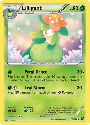 Pokemon TCG - Black & White - Lilligant - 10/114 - Reverse Holofoil