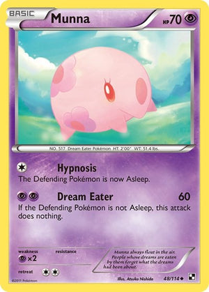 Pokemon TCG - Black & White - Munna - 48/114 - Reverse Holofoil