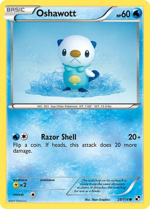 Pokemon TCG - Black & White - Oshawott - 28/114