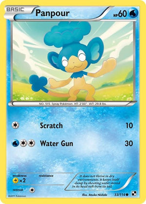 Pokemon TCG - Black & White - Panpour - 33/114