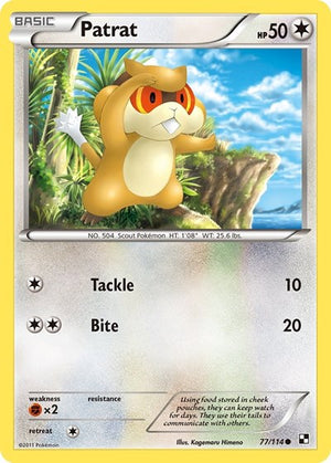 Pokemon TCG - Black & White - Patrat - 77/114