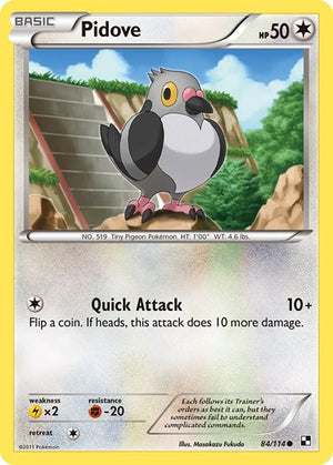 Pokemon TCG - Black & White - Pidove - 84/114