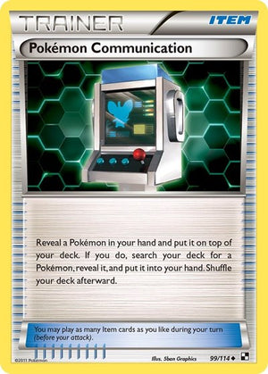 Pokemon TCG - Black & White - Pokemon Communication - 99/114 - Reverse Holofoil