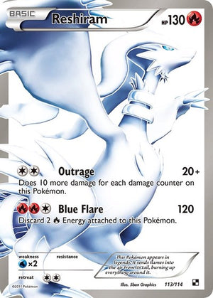 Pokemon TCG - Black & White - Reshiram - 113/114 - Holofoil
