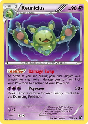 Pokemon TCG - Black & White - Reuniclus - 57/114 - Holofoil