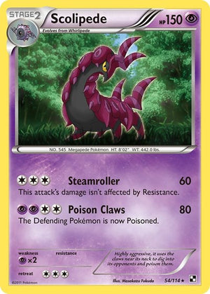 Pokemon TCG - Black & White - Scolipede - 54/114